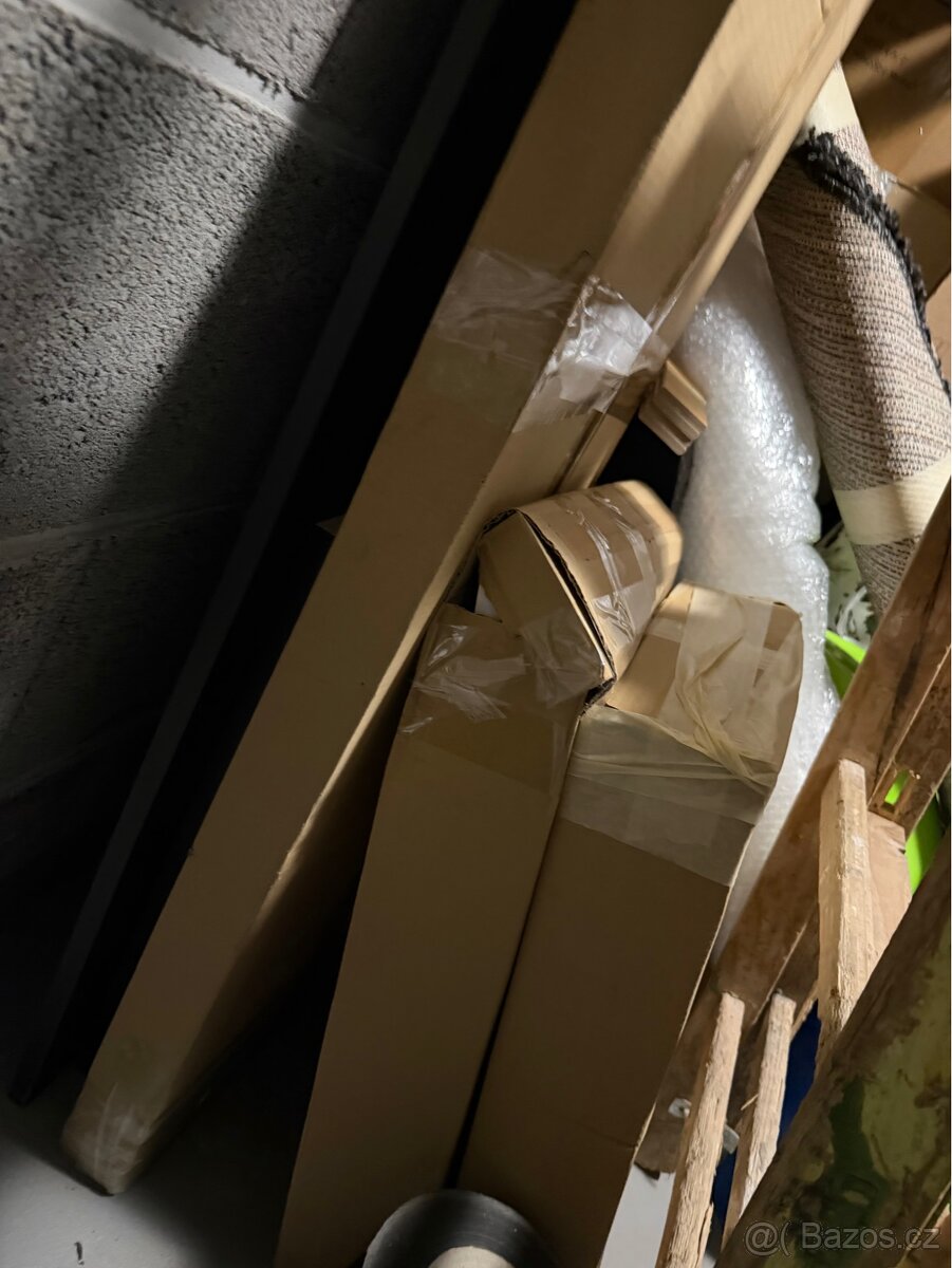 Tv komoda dub halifax/bílá lesklá - 4