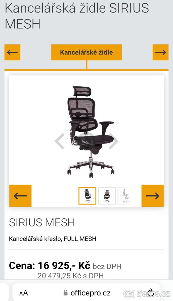 kancelářská židle Office Pro Sirius - 4
