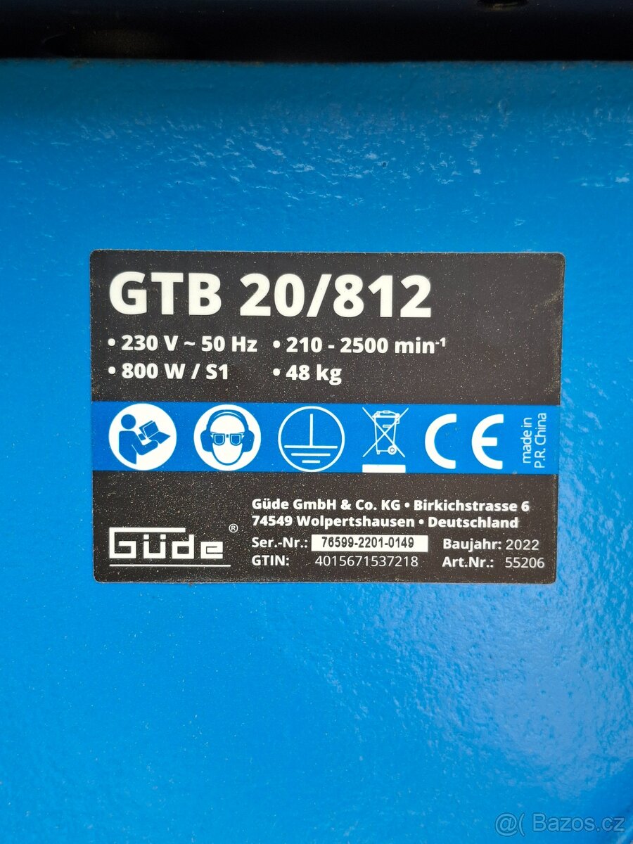 Stojanová vrtačka Güde GTB 20/812 – 800 W - 4