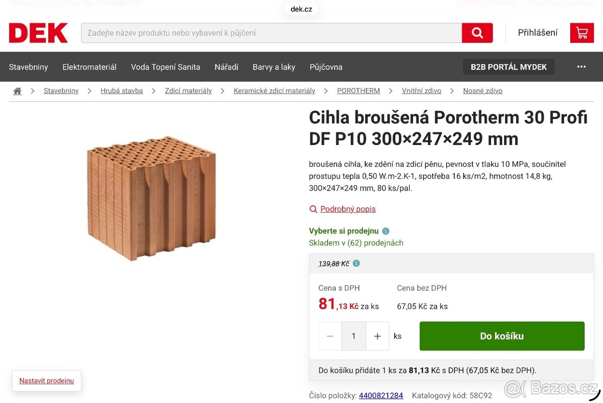 Cihly Porotherm Profi 30 - 4