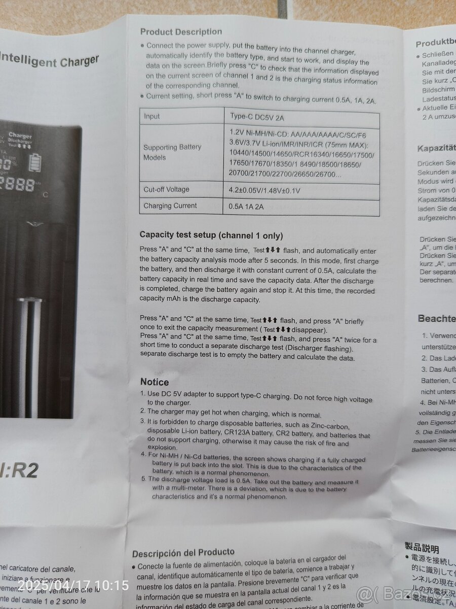 nabíječka univerzální - 4