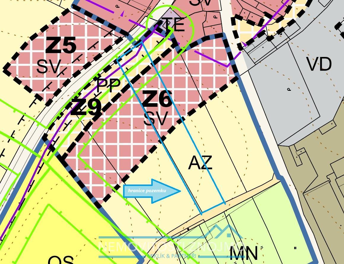 Prodej stavebního pozemku 2600m2, k.ú. Ctidružice u Znojma - 4