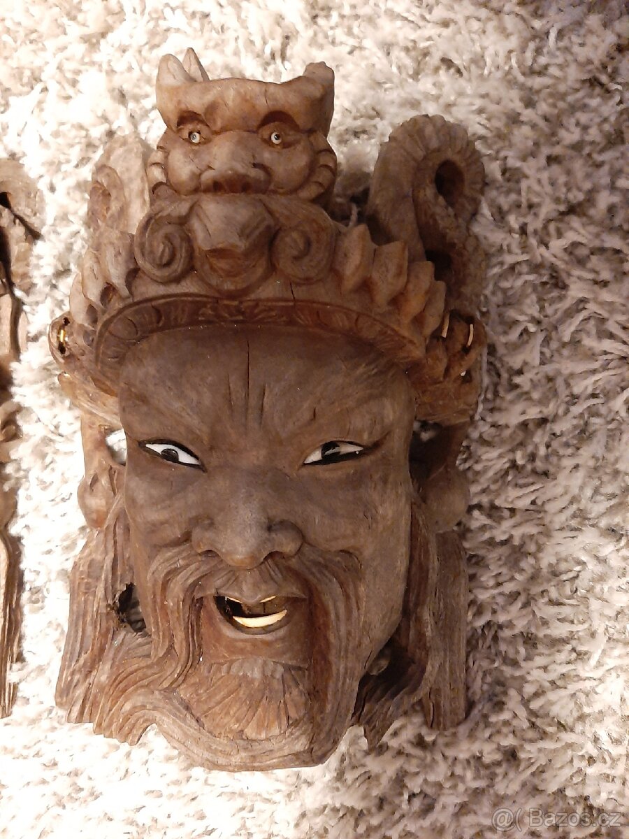 Čínské dřevěné masky - 4