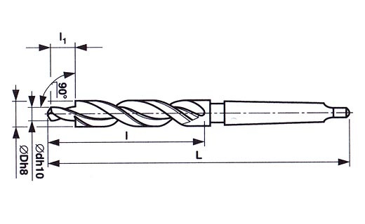 VRTÁK STUPŇOVITÝ S KUŽEL. STOPKOU 15x8,4 (M8/Mk2) NOVÝ, ČR - 4