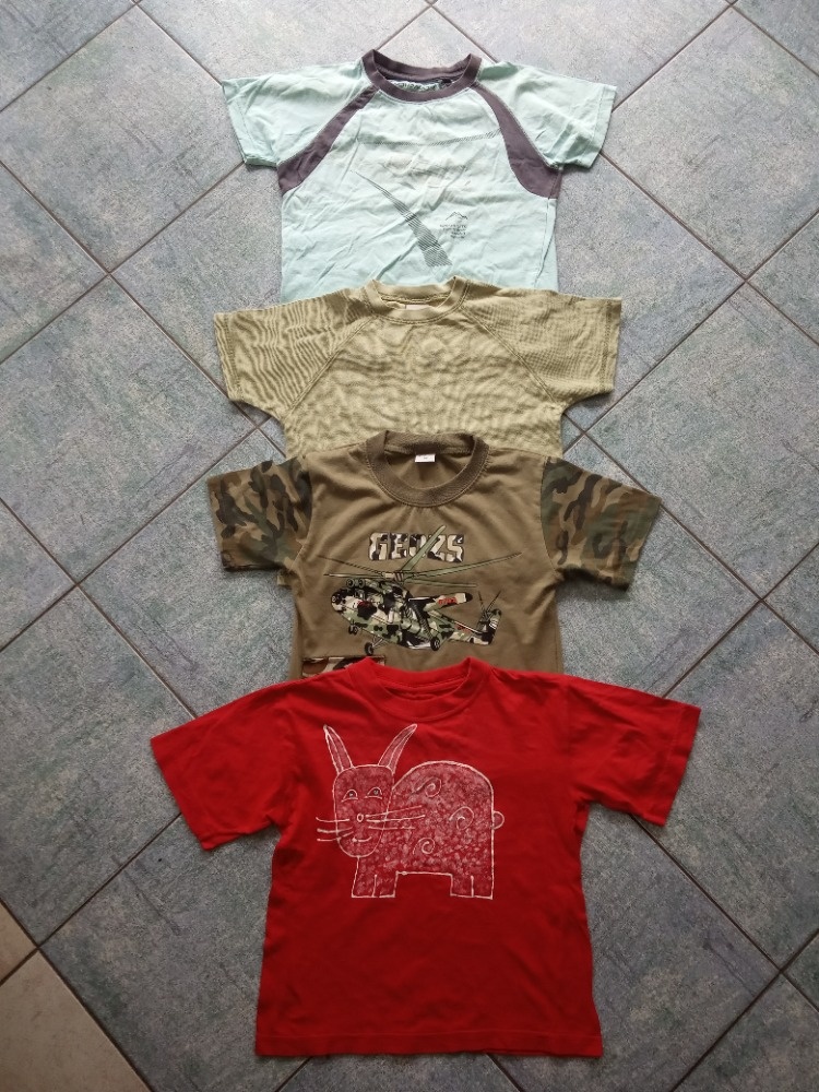 Trika a košile krátký rukáv, tílko-vel. 104/110/116 - 4