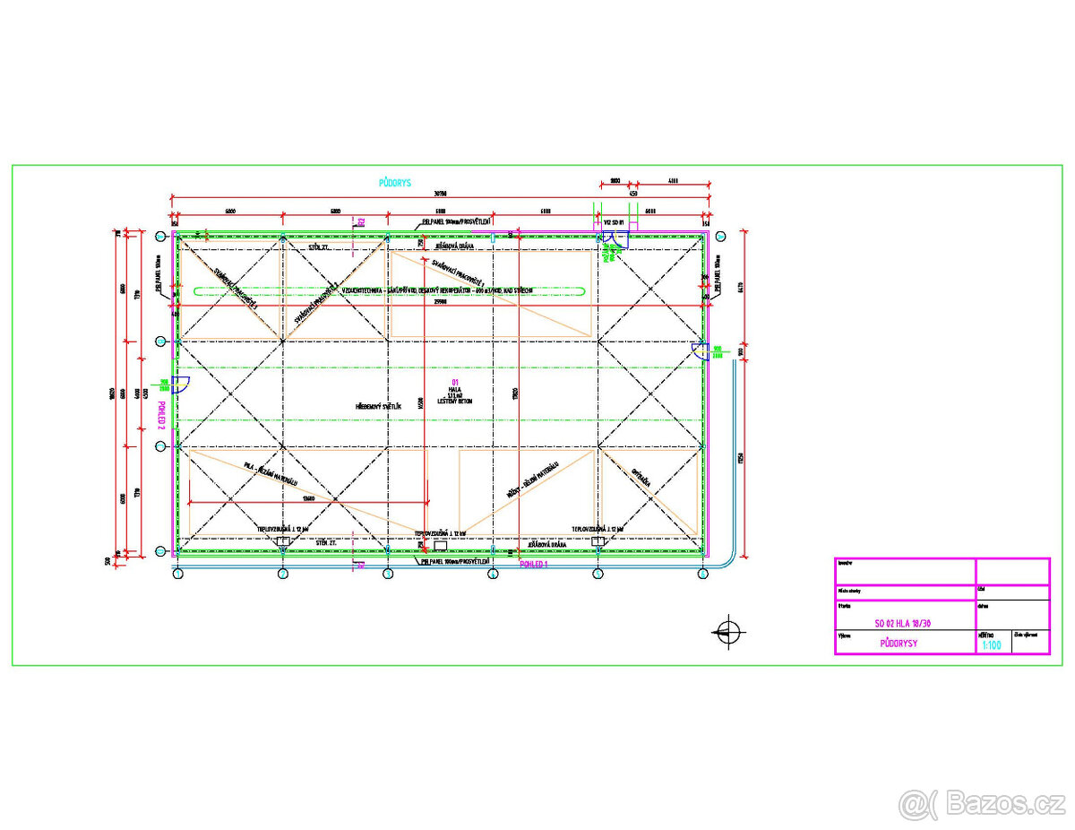 Montovaná hala HARD 18x30x7,5 - 4