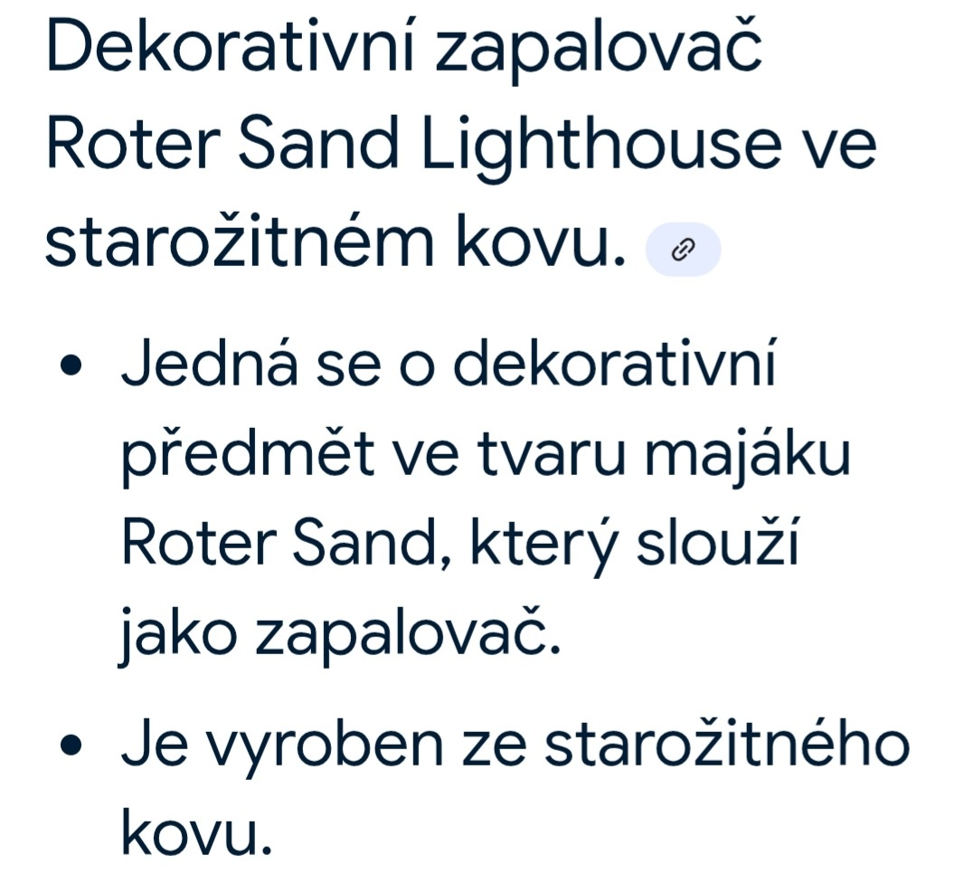 Zapalovač,replika majáku Rotre Sand - 4