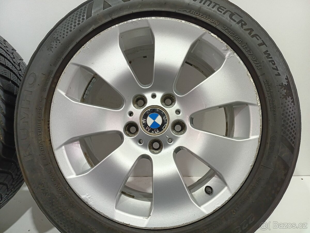 Zimní alu kola BMW 5x120 R17 pneu 225/55/17 Kumho - 4