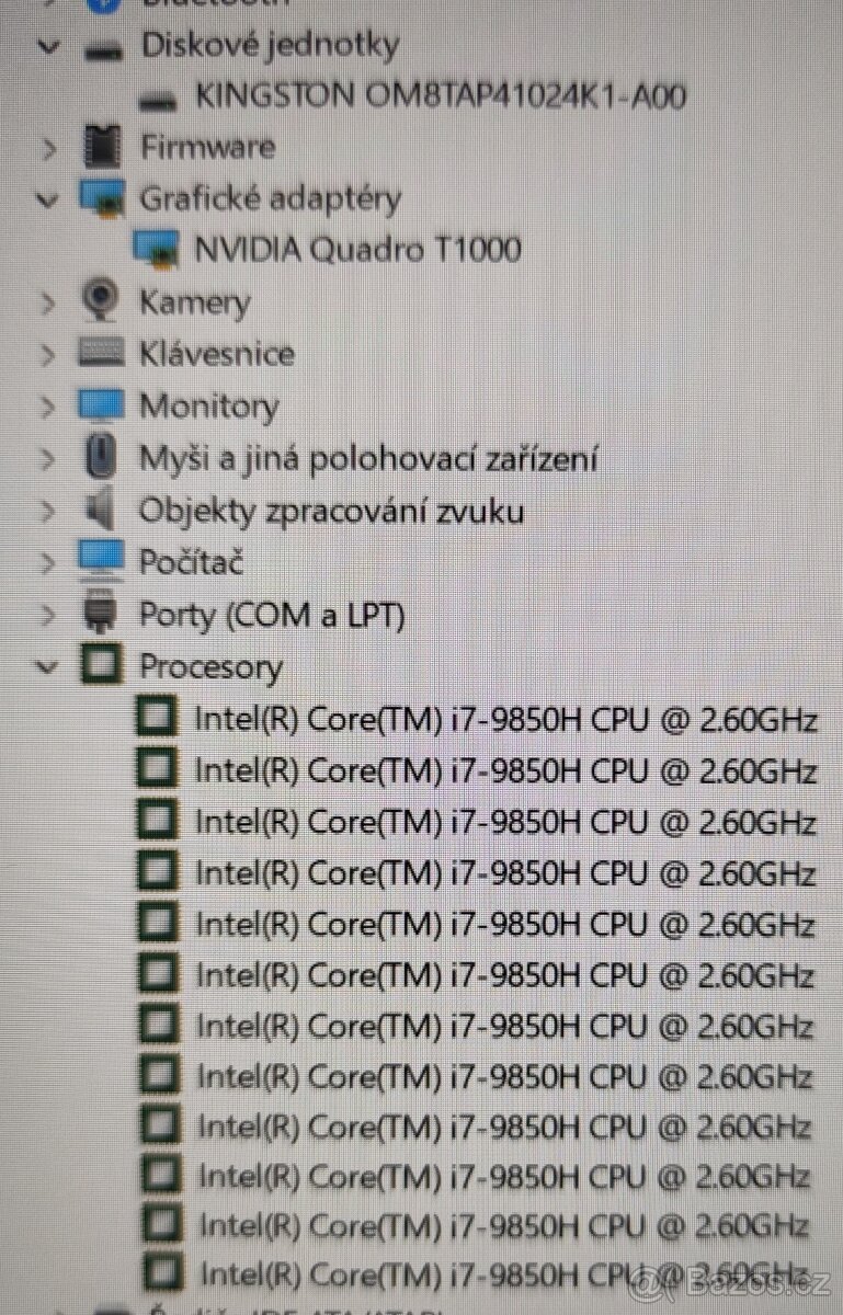 HP ZBook 15 G6, i7-9850H, Quadro T1000, 32GB RAM, 1TB NVMe - 4