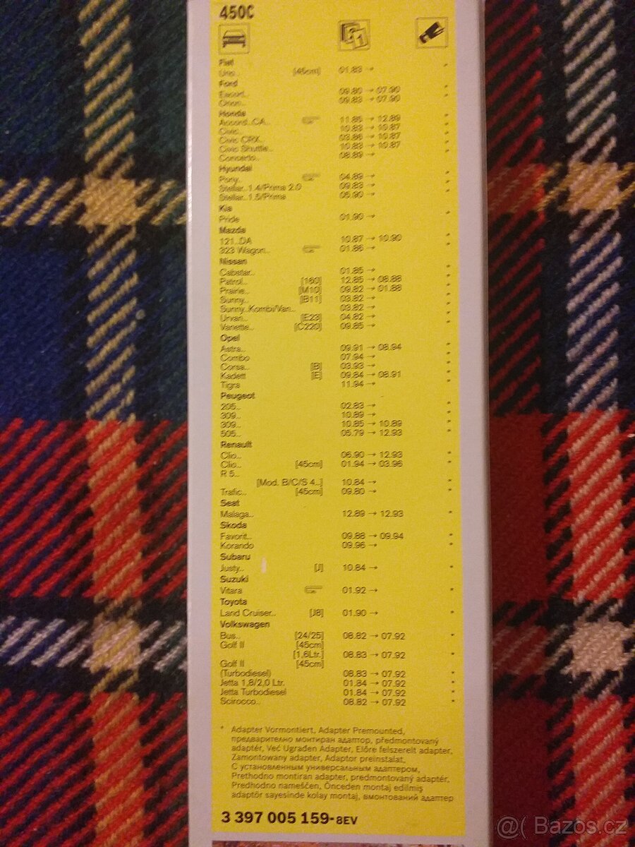 Stěrače BOSCH 450 mm - 4