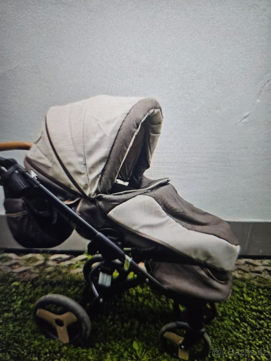 Dětský sportovní kočárek Tudere pláštěnka 2 tašky - 4