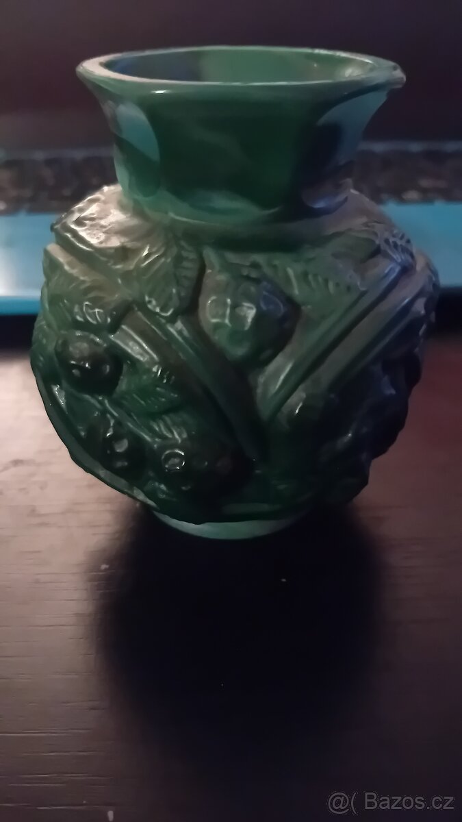 CURT SCHLEVOGT malachitová vázička - 4