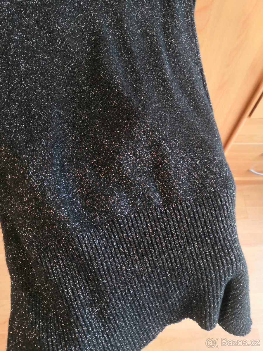 Třpytivé svetrové šaty - 4