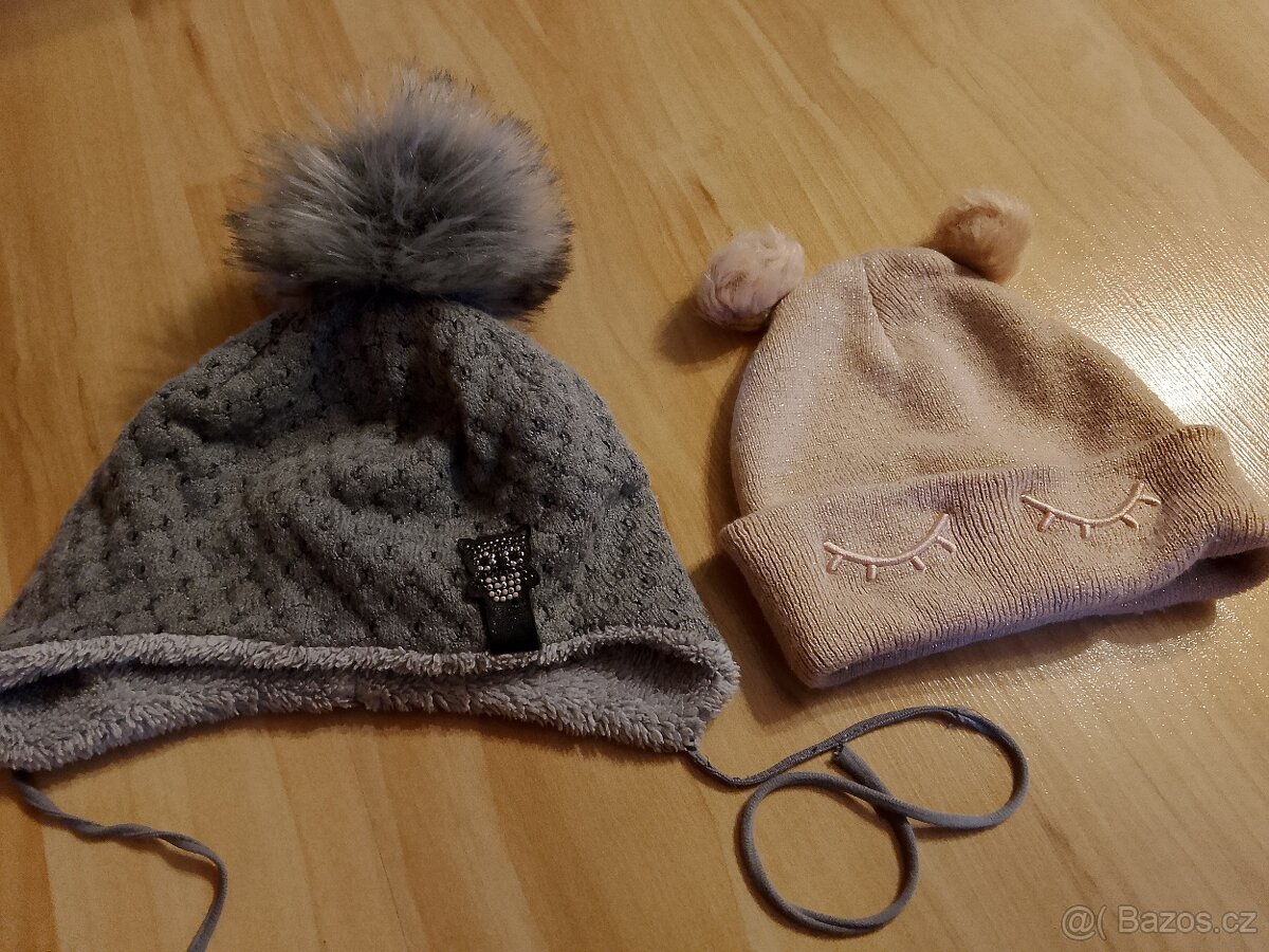 Zimní čepice dívčí vel.3-5 let - 4