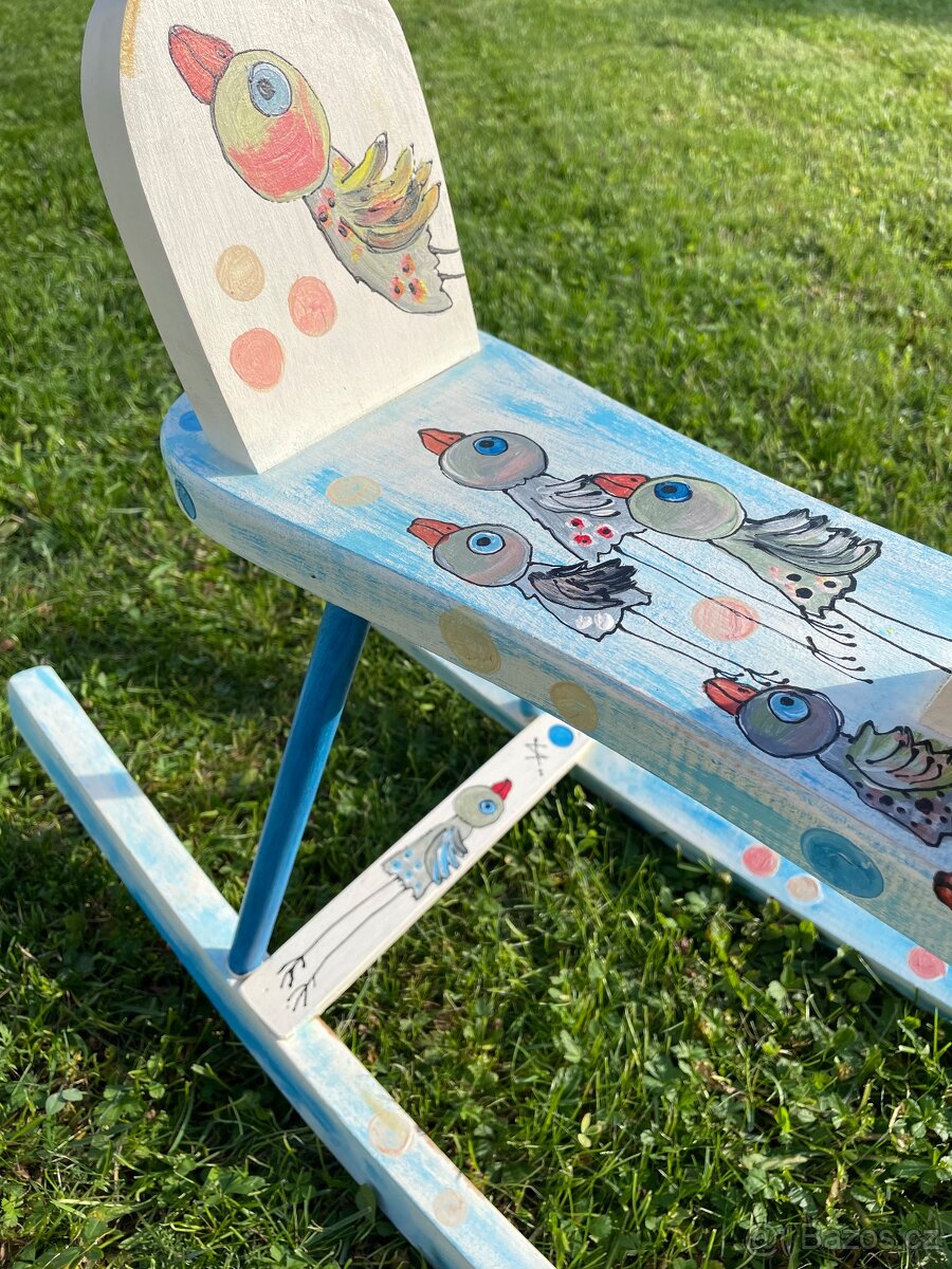 Houpací koník dřevěný - 4