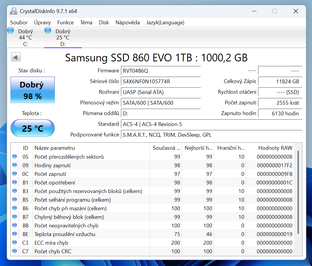 2,5" SSD Samsung 860 EVO 1TB - 4