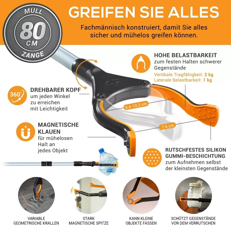 2 x kleště na odpad EZPIK® 80 cm - 4