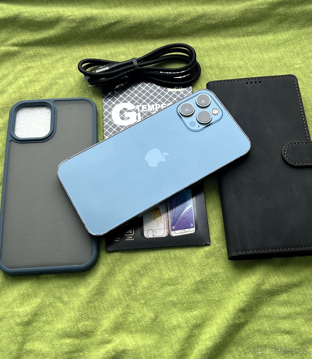 🍏 Apple Iphone 12 PRO MAX 128GB Blue 🍎 100% baterie 🔋 - 4