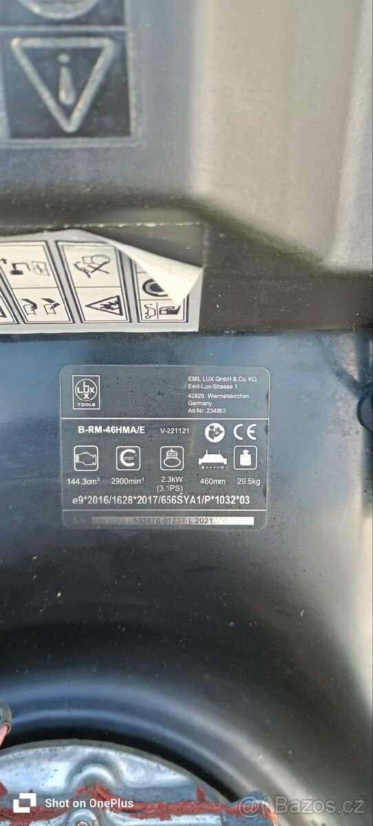 Benzínová sekačka Lux El. Startér. - 4
