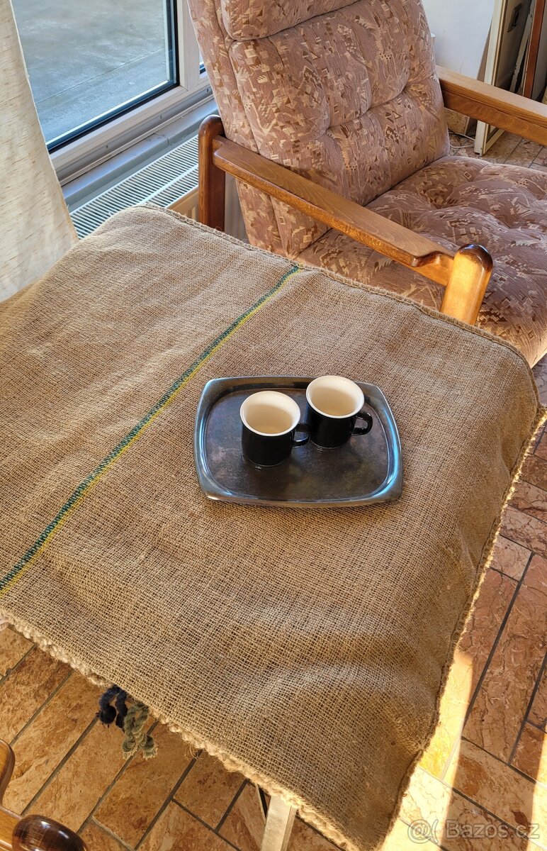 Dekorace: Jutové pytle na kávu, více kusů a více druhů, - 4