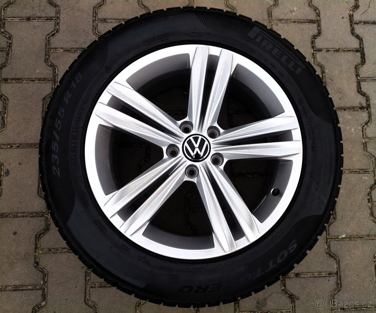 Alu kola originál Volkswagen Tiguan 5x112 R18 s - 4