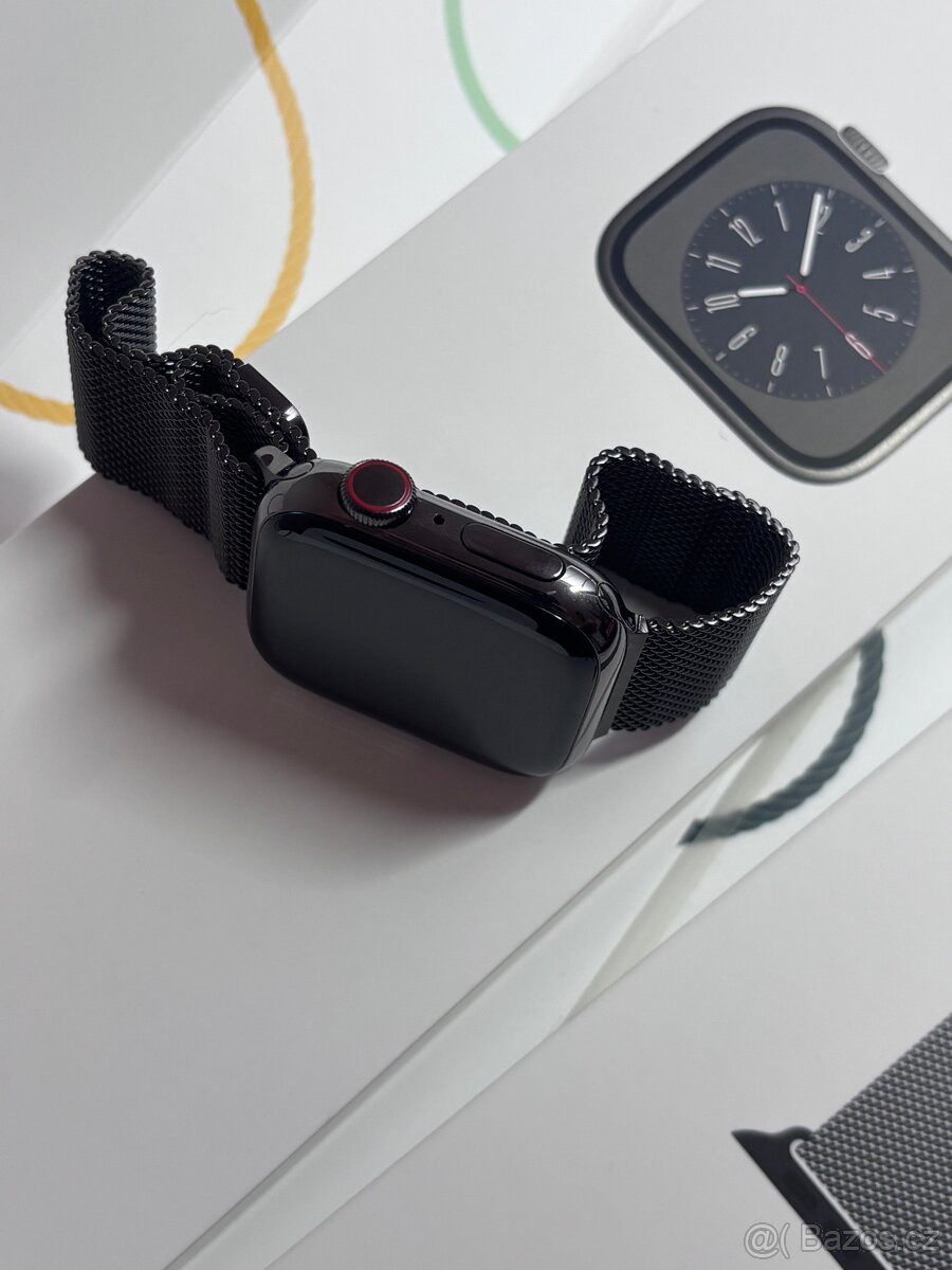 Apple watch series 8 41mm stainless steel - 100% baterie - 4