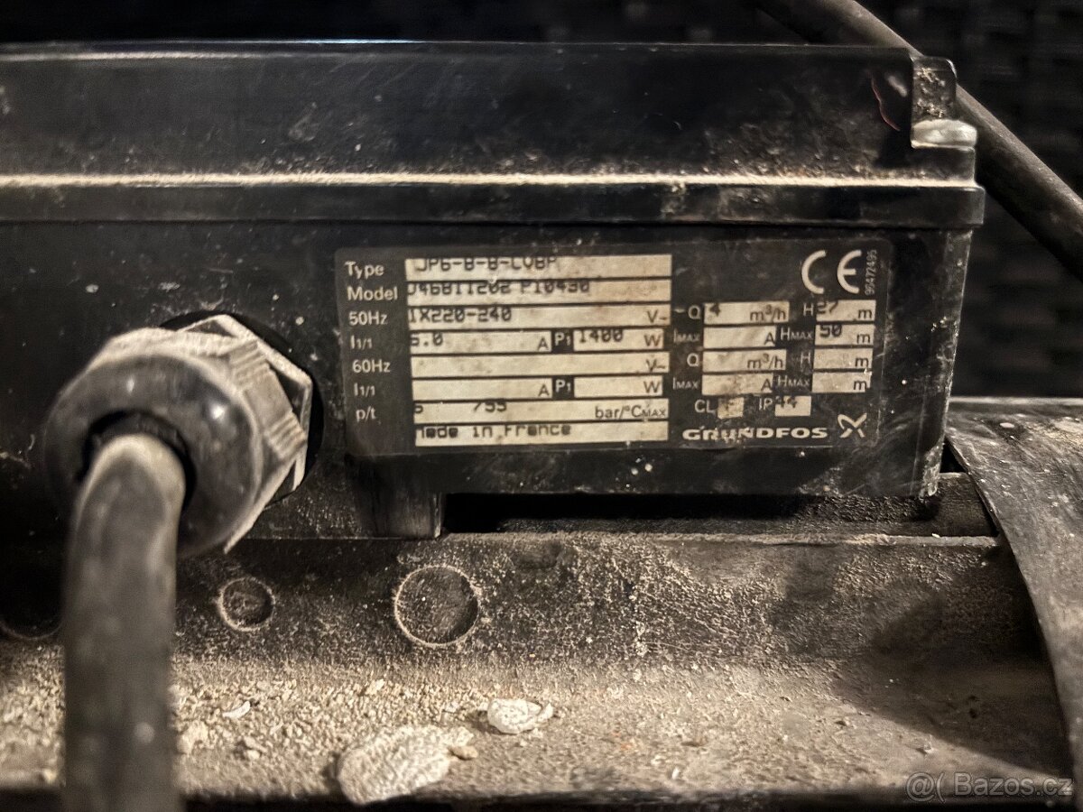 Čerpadlo Grundfos s tlakovou nadobou - 4
