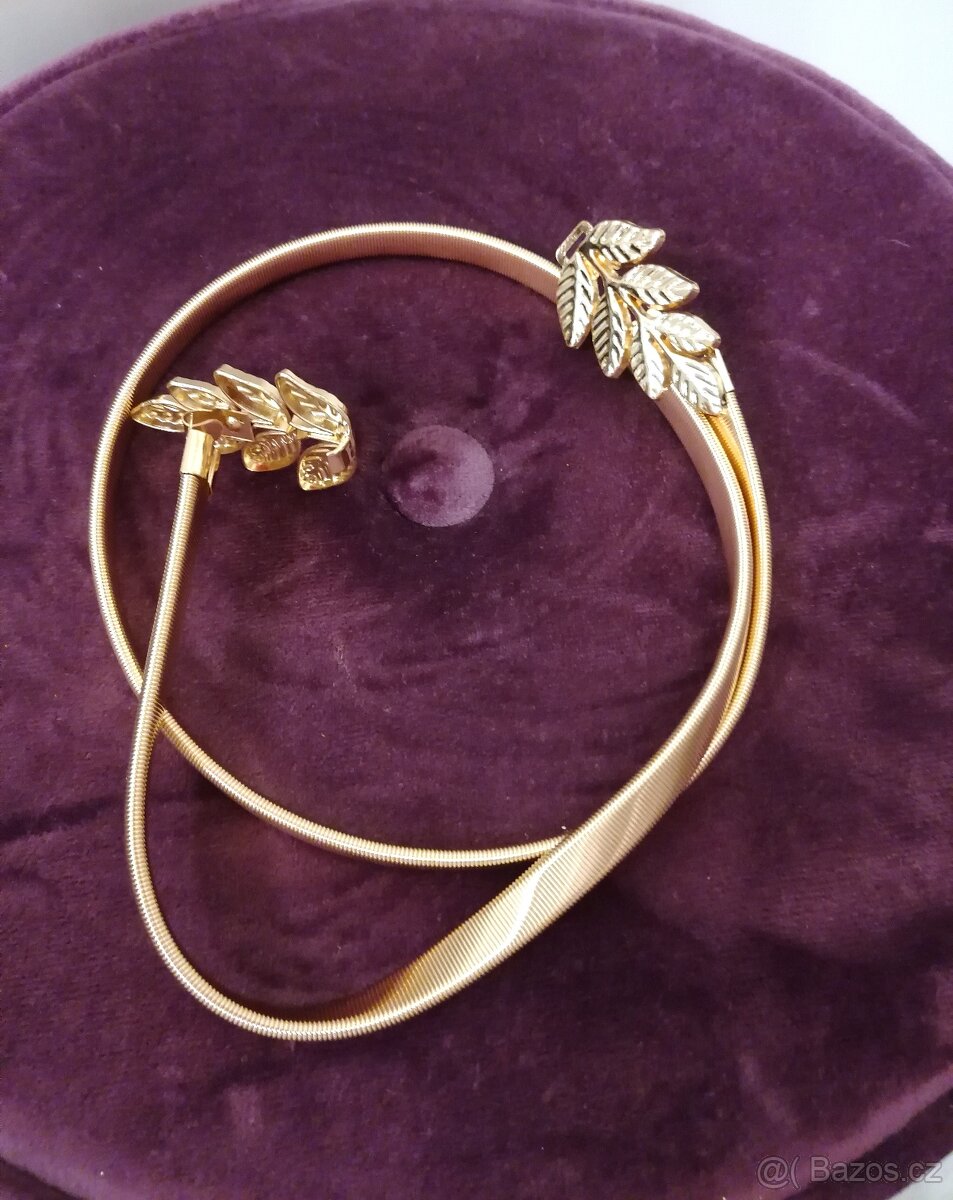 nový zlatý pásek, pružný - 4