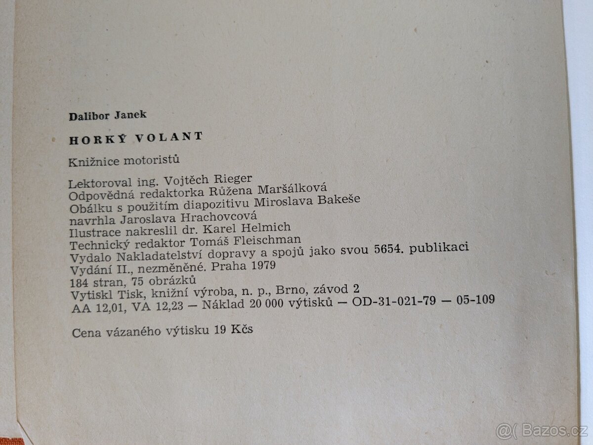 Kniha Horký volant - 4