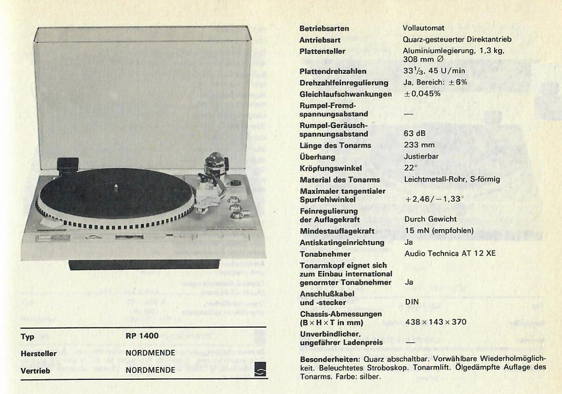 Nordmende rp-1400,gramofon - 4