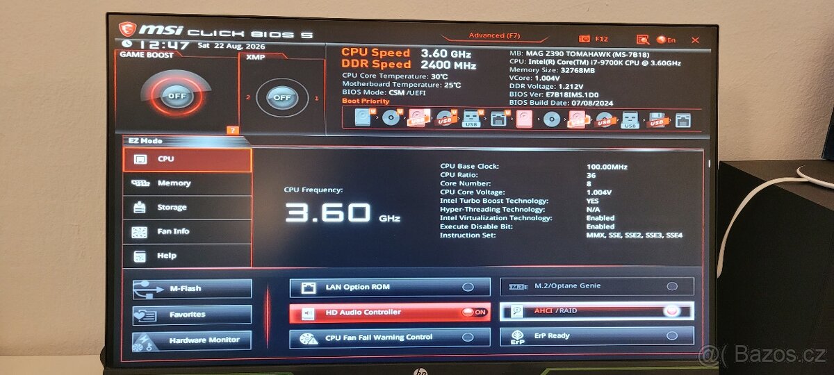 PC s Nvidia Geforce 3070 & i7-9700K 3.6 GHz 8 core - 4