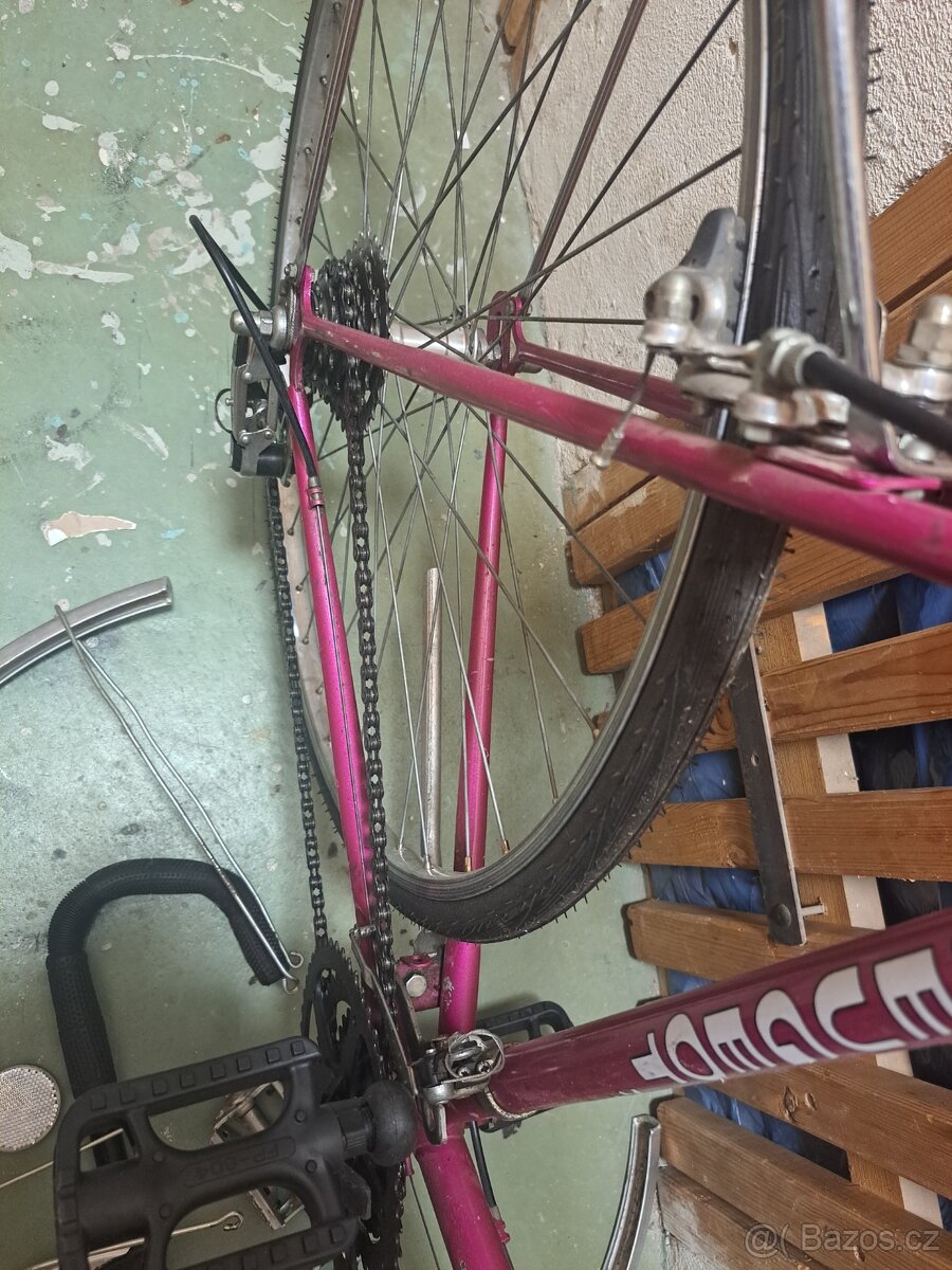 Staré silniční kolo Peugeot + hromada dílů - 4