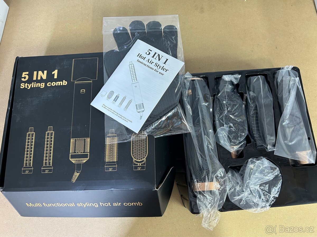 Multifunkční horkovzdušný kartáč 5v1 - různé sady - 4