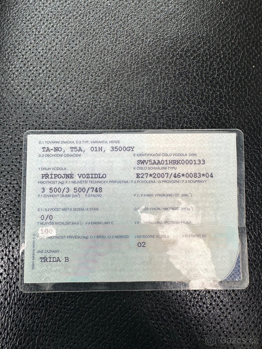 Autopřepravník TA-NO 3500kg - 4