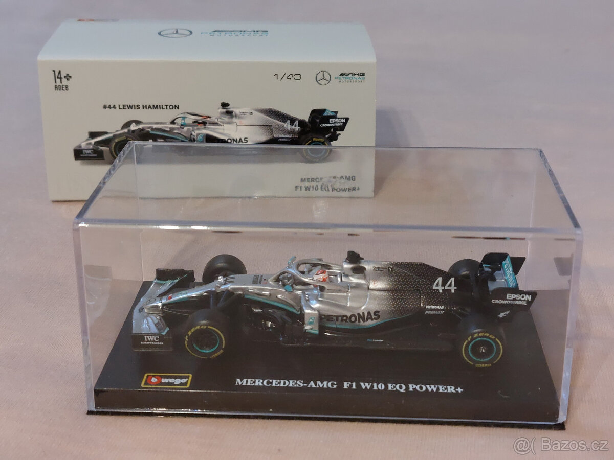 Lewis Hamilton Mercedes W10 F1 2019 Bburago 1:43 - 4
