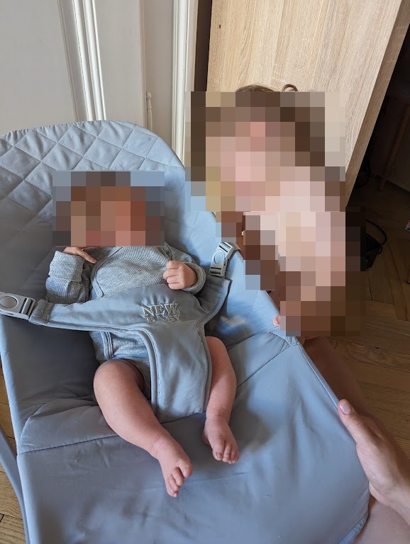 Dětské houpací lehátko NEW BABY SHAKY Gray - 4