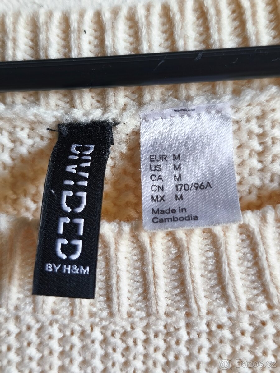 Krémový svetr DIVIDED by H&M – vel. M - 4