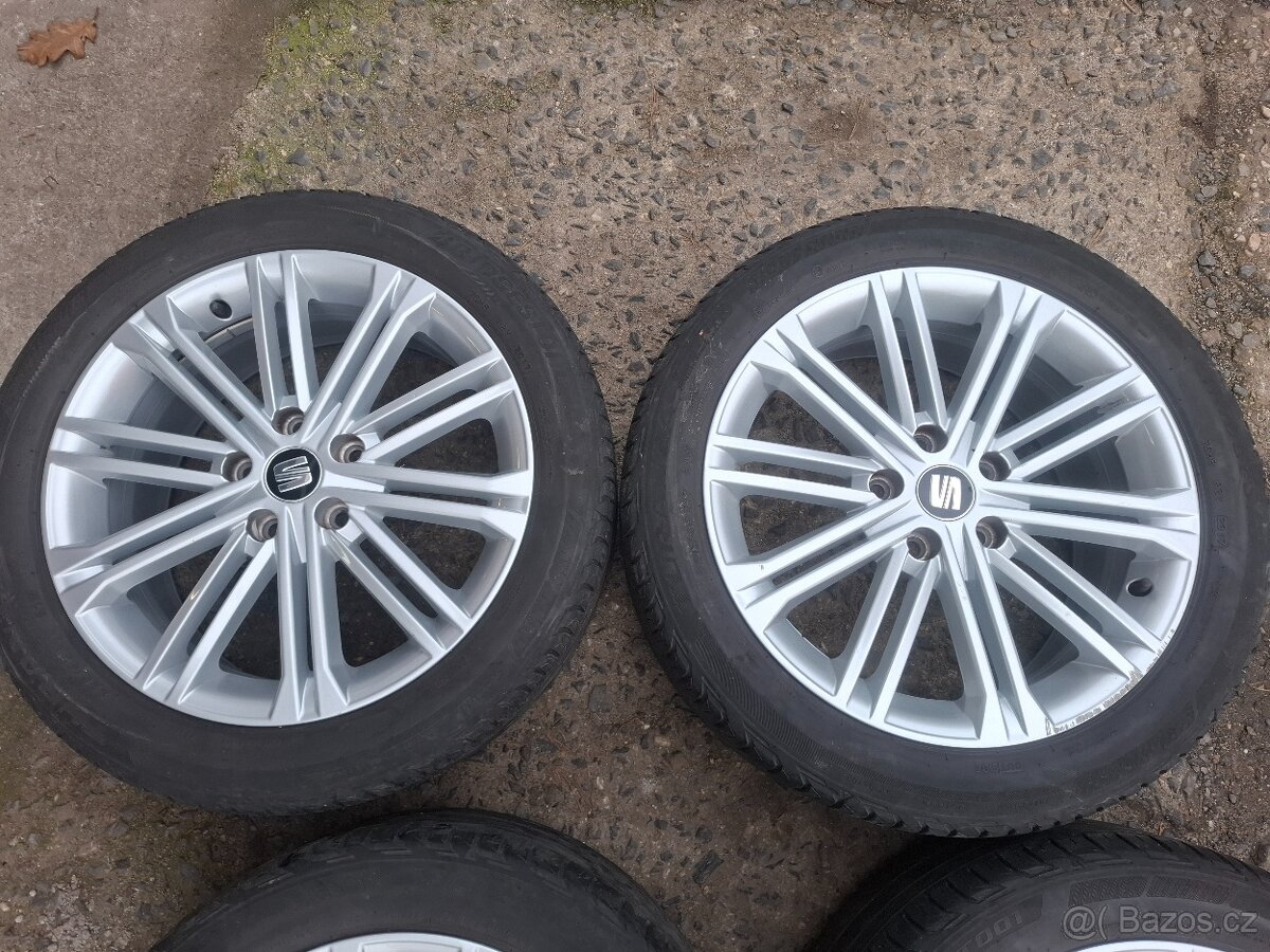 Alu kola 17" Seat Leon rozteč 5x112 s pneu 225/45R17 - 4