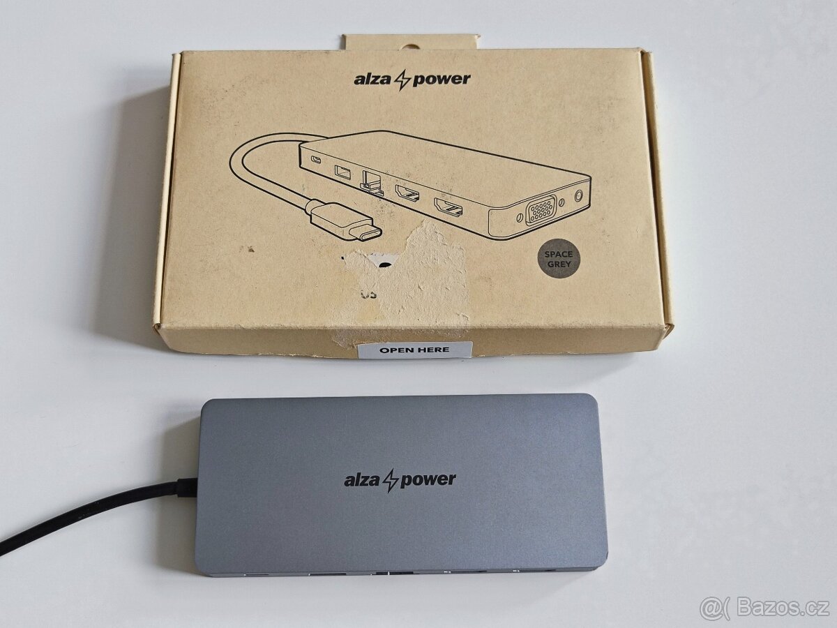 USB-C Hub AlzaPower 12v1 hliníkový - 4