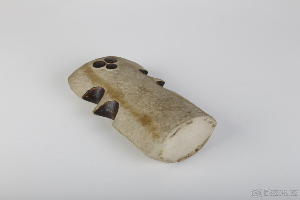 retro keramická váza 70. léta Bechyně - 4