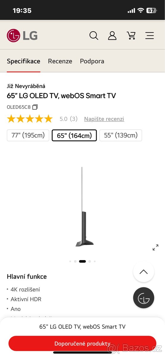 Prodám TV LG oled65c8LLA - 4