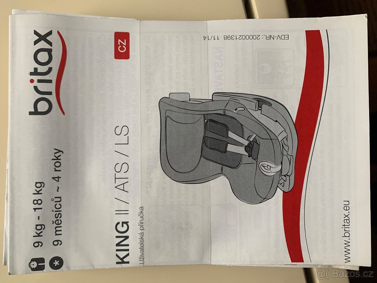 Autosedacka Britax Romer king 2 - 4