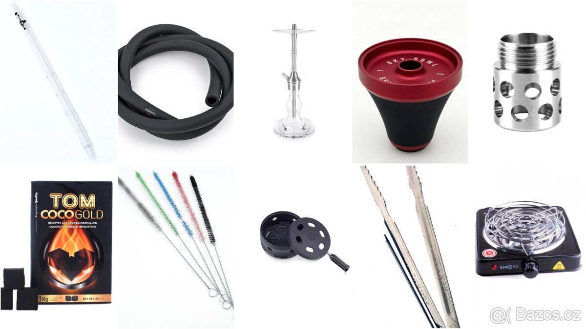 Vodní dýmka Aeon Edition 4 Lounge Clear + příslušenství - 4