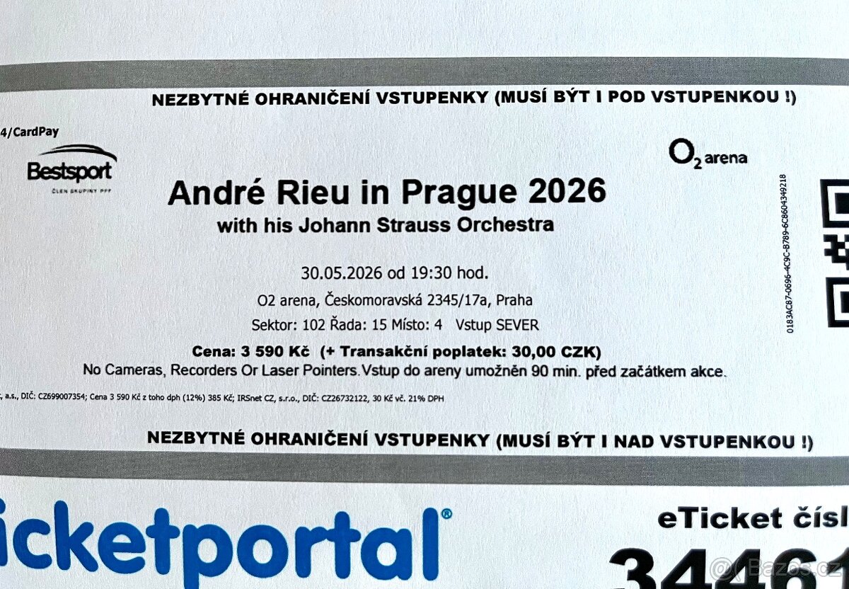 Lístky Andrè Rieu - 4