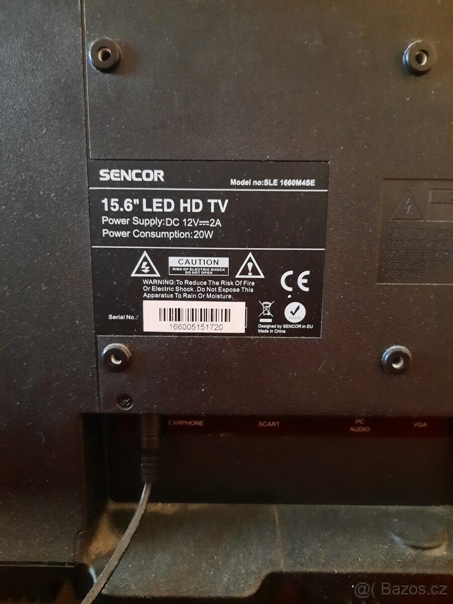 Malá televize 37,5x24 cm, Sencor - 4