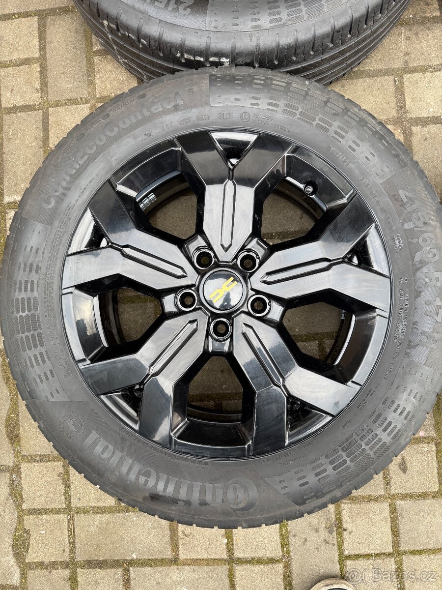 ORIGINÁL Alu DACIA Duster R17, 5x114.3 - TOP STAV, LETNÍ - 4