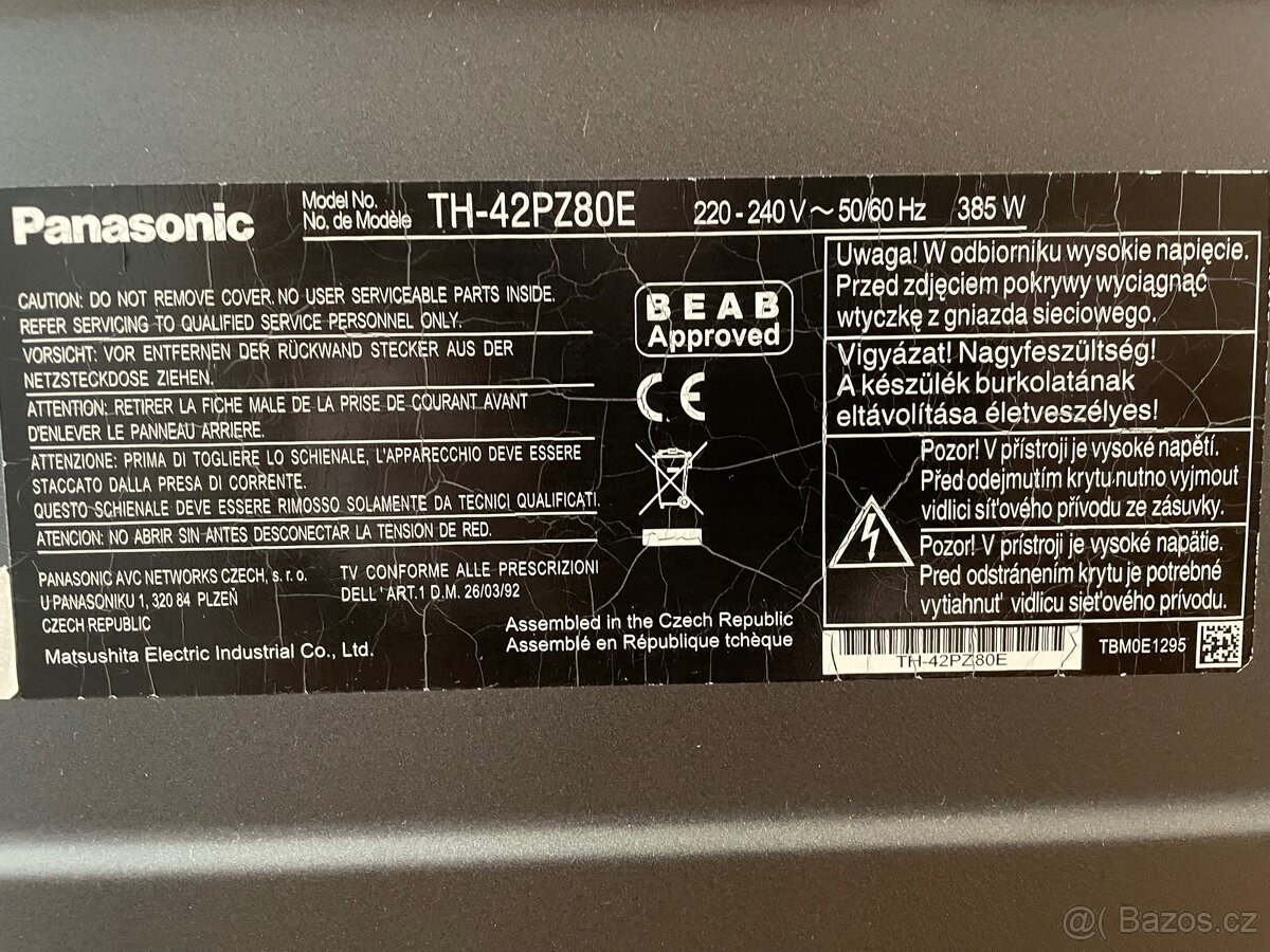 PANASONIC TV + GOOGLE CHROMCAST 3 - 4