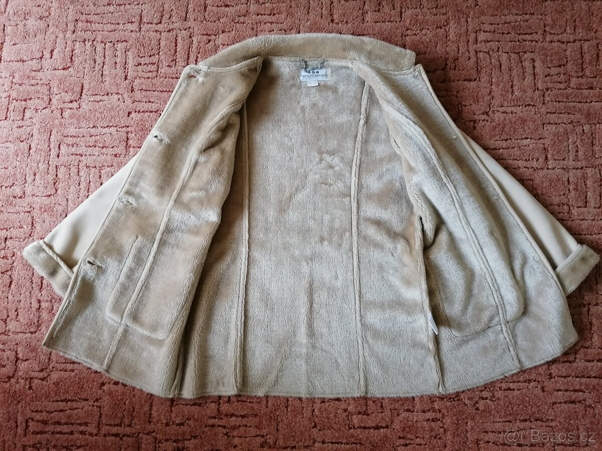 Dámský krémový kabát - 4