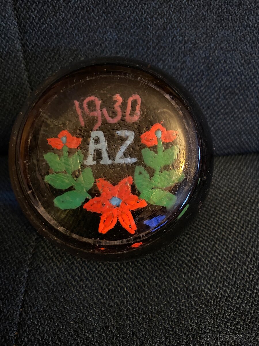 Staré skleněné tězítko - 4