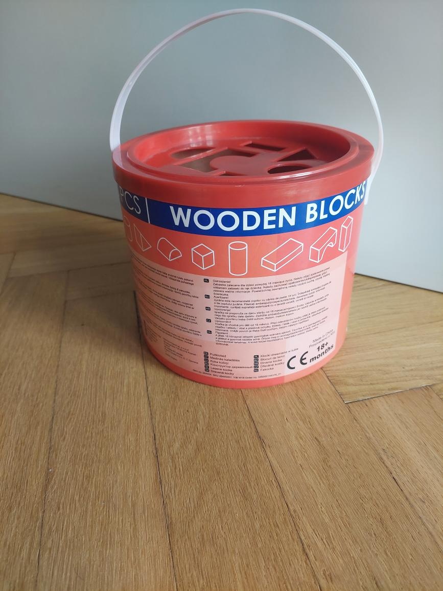 Dřevěné kostky pro děti, 49ks - 4